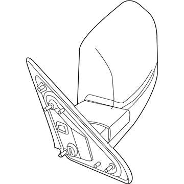 Mopar 5XY521R4AI Outside Rearview Mirror