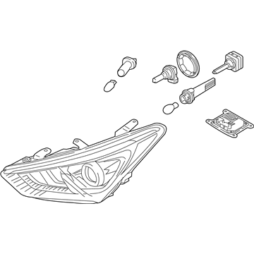 Hyundai 92102-4Z521 Headlamp Assembly, Right