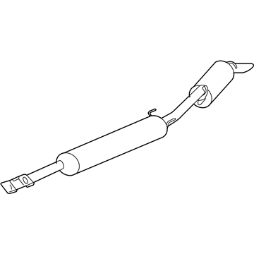 GM 15126382 Exhaust Muffler Assembly (W/ Exhaust Pipe & Tail Pipe)