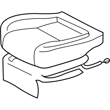 Lexus 71071-24410-A0 Front Seat Cushion Cover, Right (For Separate Type)