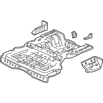 Acura 04655-SZ3-315ZZ Panel Set, Rear Floor