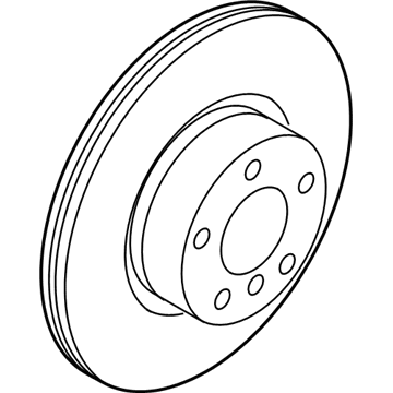 BMW 34-21-6-882-246 Brake Disc, Lightweight, Ventilated, Right