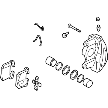 Kia 58230J5000 Rear Wheel Brake Assembly