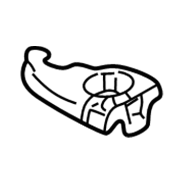 GM 10287171 Cover-Rear Seat Shoulder Belt Retractor Trim *Graphi*Graphite