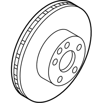 Nissan 43206-JA00A Rotor-Disc Brake, Rear