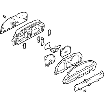 Hyundai 94001-3D450 Cluster Assembly-Instrument(Mph)