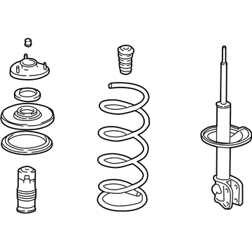 Honda 51601-SHJ-A47 Shock Absorber Assembly, Right Front (Green)