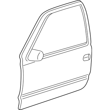 GM 10363025 Sealing Strip, Front Side Door Window Outer