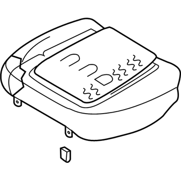 Nissan 88350-7Y312 Cushion Assy-Rear Seat, LH