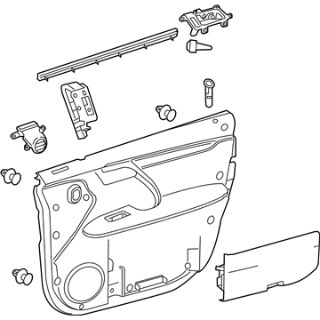 Lexus 67620-0E351-C4 Panel Assembly, Front Door