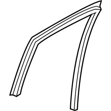 Nissan 82330-5RB0A Glass Run Rubber-Rear Door Window, RH