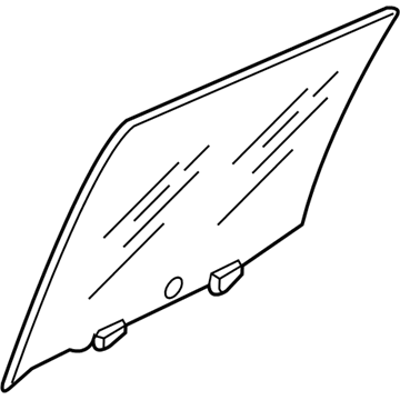 Nissan 82301-5RB0A Glass Assy-Rear Door Window, LH
