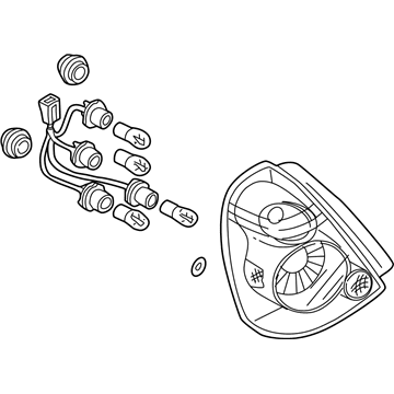 Nissan 26555-ZB025 Lamp Assembly-Rear Combination, LH