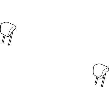 Nissan 86430-5RL2A Headrest Assy-Rear Seat