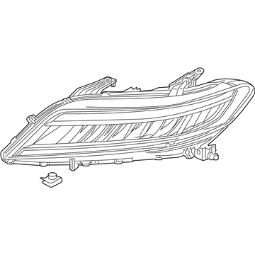 Honda 33150-T3L-A72 W-Headlight Assembly-, Driver Side