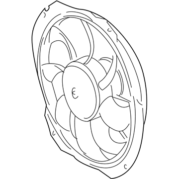 BMW 64-54-8-397-474 Pusher Fan