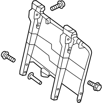 Nissan 88311-1PC0A Pad Assembly-2ND Seat Cushion, RH