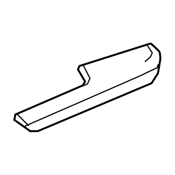 Honda 83702-TG7-A01ZB Armrest Assembly, Right Rear Door Lining (Deep Black)