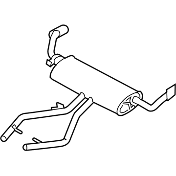 BMW 18-30-7-576-340 Rear Muffler