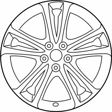 Hyundai 52910-2M120 Front Aluminium Wheel Assembly