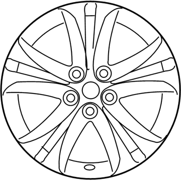 Hyundai 52910-2M030 Rear Alloy Wheel