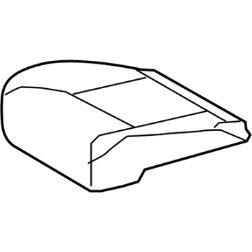 Lexus 71072-60F51-A2 Front Seat Cushion Cover Sub-Assembly, Left (For Separate Type)