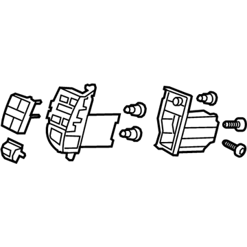 Honda 79620-TP6-A01ZB Switch Assembly, Automatic Air Conditioner (Neutral Mat Gun Metallic)