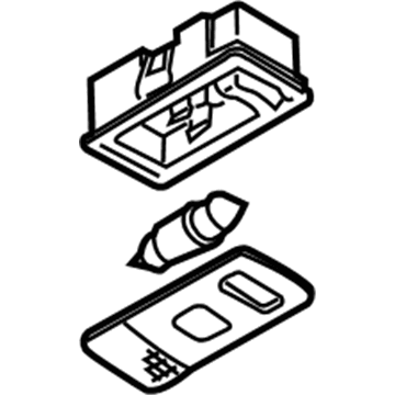 Nissan 26460-CG00A Lamp Assy-Personal