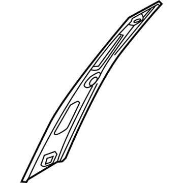 Hyundai 83250-C1000 Garnish Assembly-Rear Door Front Frame, LH
