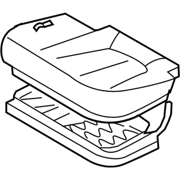 Hyundai 89100-0W800-MKR Cushion Assembly-2ND Seat, LH