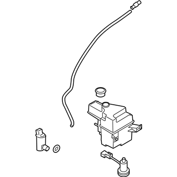 Hyundai 98611-2M000 Windshield Washer Reservoir Assembly