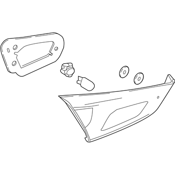 Toyota 81580-WB002 Back Up Lamp Assembly