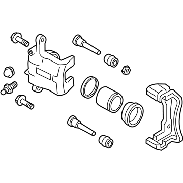 Nissan 41001-3YW0A CALIPER Assembly-Front RH, W/O Pads Or SHIMS