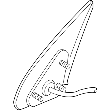 Mopar 55155447AF Drivers Outside Rearview Electric Foldaway Mirror