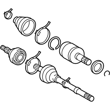 Toyota 42330-0C020 Axle Shaft Assembly