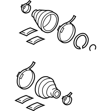 Toyota 04429-0C010 Boot Kit