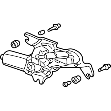 Honda 76710-S9A-013 Motor, Rear Wiper