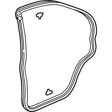 Honda 72850-S5A-003 Weatherstrip, L. RR. Door