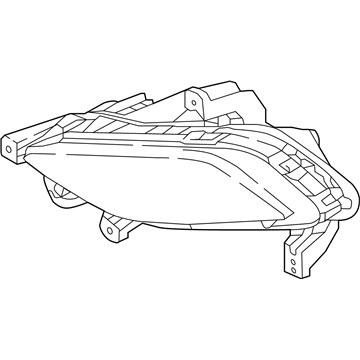 Hyundai 92202-3V610 Front Passenger Side Fog Light Assembly