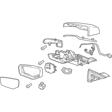 GM 84356230 Mirror Assembly