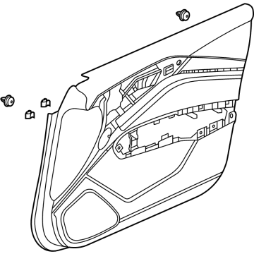 Acura 83501-TGV-A12ZA Lining, Right Front (Deep Black)