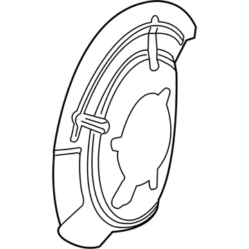 Mopar 68401296AA Shield-Brake