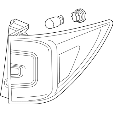 Honda 33550-TG7-A11 TAILLIGHT ASSY., L.