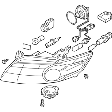 Infiniti 26010-CL05A Lamp Assembly-RH