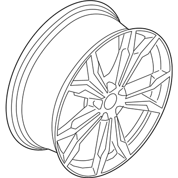 BMW 36-10-8-008-659 Wheel Rim Light Alloy Orbit Grey Matt