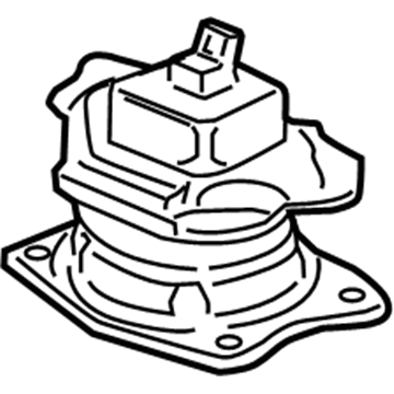 Honda 50810-SHJ-A63 Rubber Assy., RR. Engine Mounting (ACM)