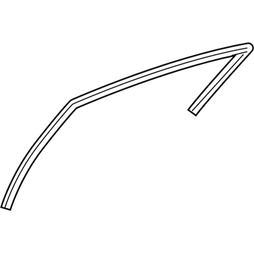 Mopar 4894316AD WEATHERSTRIP-Front Door Glass Run