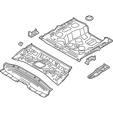 Kia 65510H9200 Panel Assembly-Rear Floor