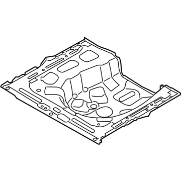 Hyundai 65513-J0000 Panel Assembly-Rear Floor, Rear