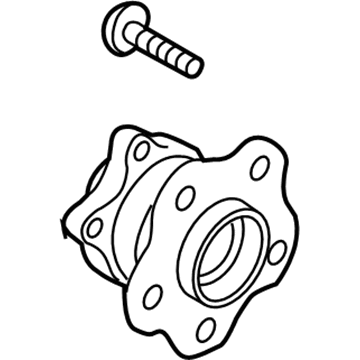 Nissan 43202-4GA0B Hub Assembly-Rear Axle